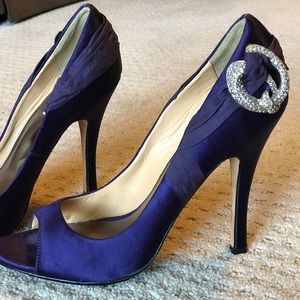 Badgley Mischka purple heels 9.5